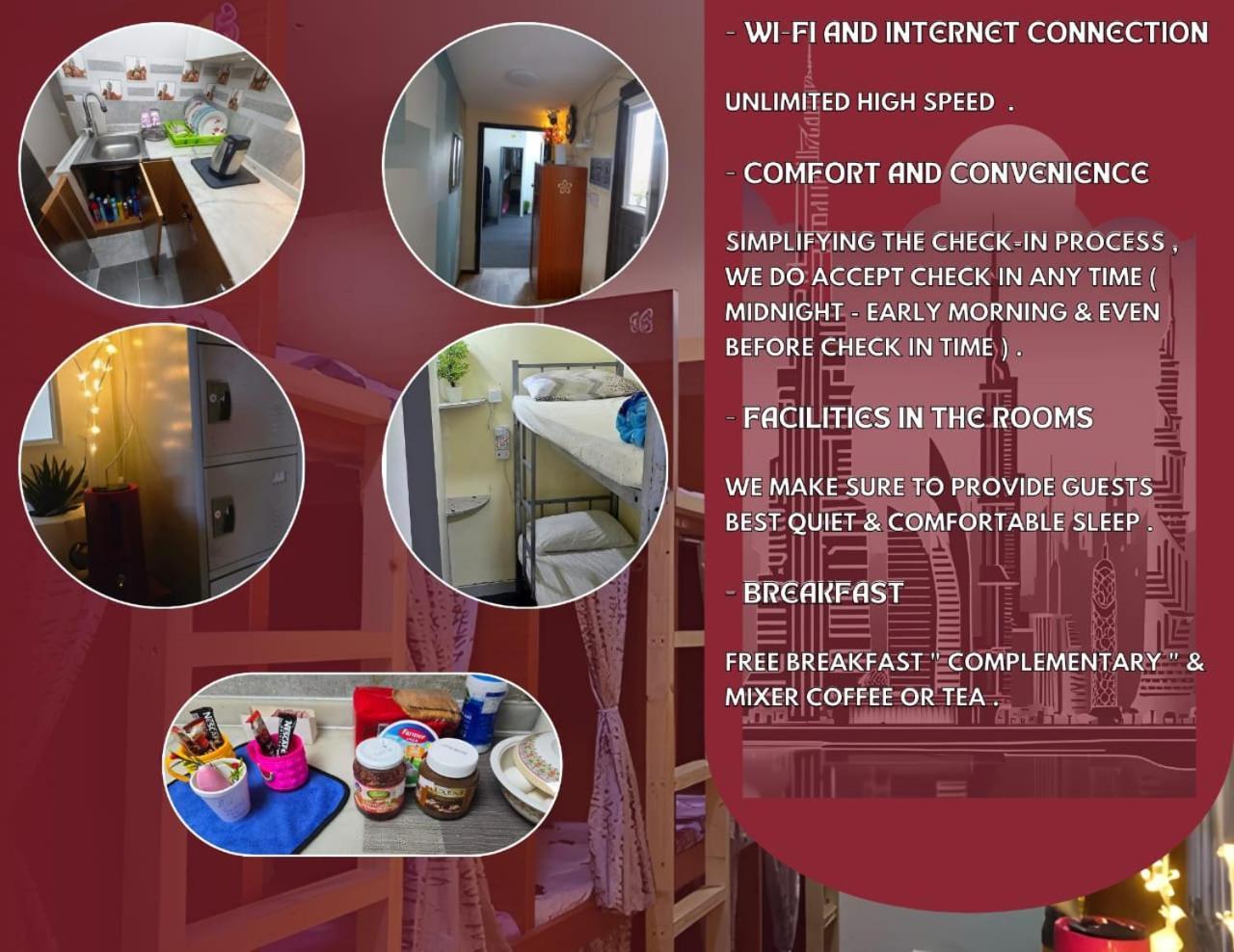 Alharaki Capsule Bed and Breakfast Dubai Buitenkant foto